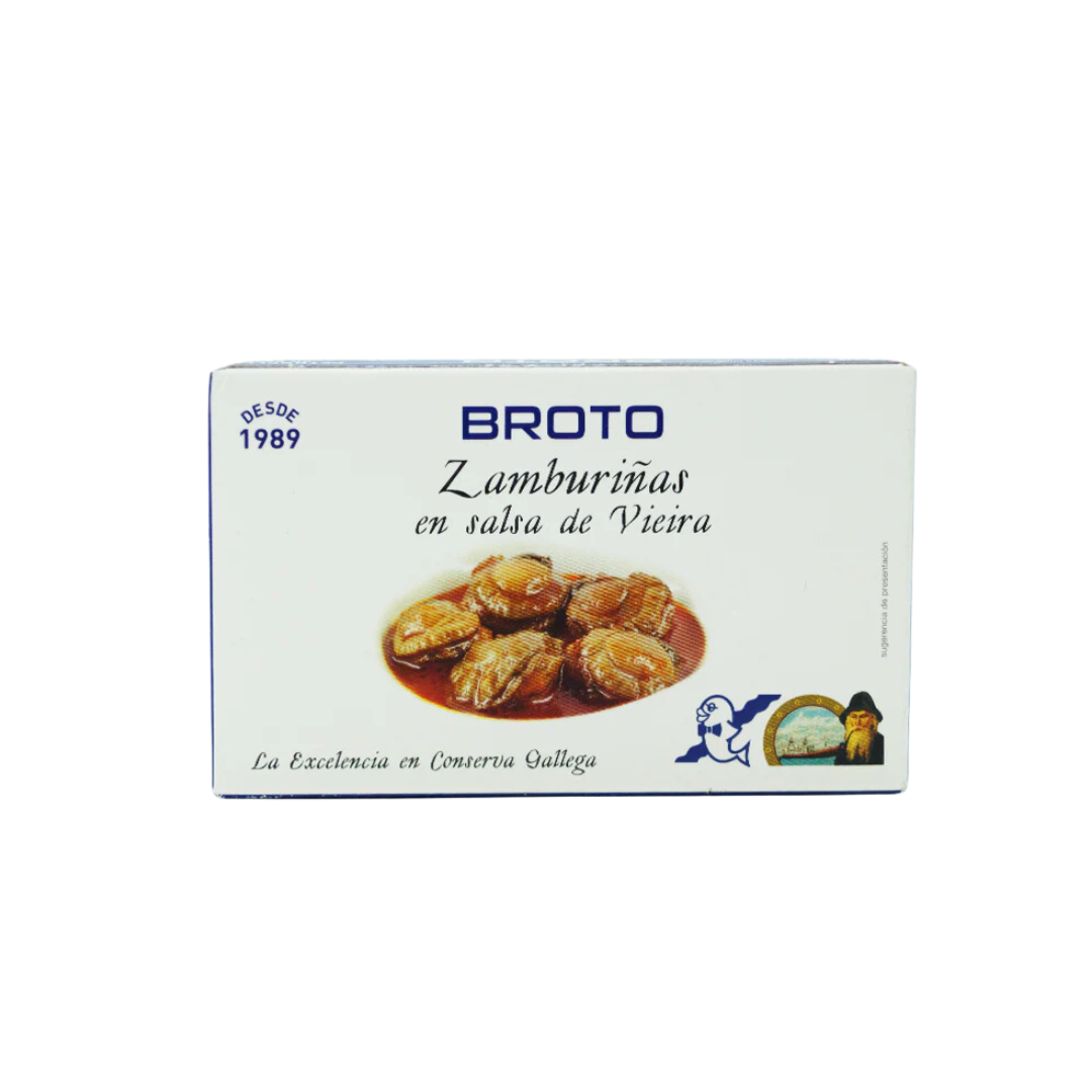 ZAMBURIÑAS EN SALSA DE VIERIA - BROTO