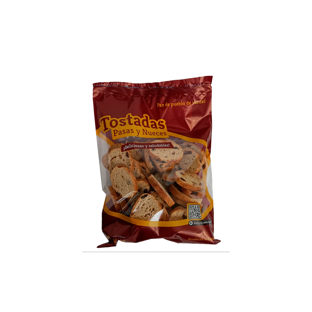 TOSTADAS DE PASAS Y NUECES 135g - PANADERÍA JESÚS