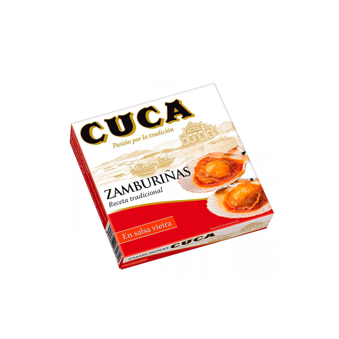 ZAMBURIÑAS EN SALSA DE VIEIRA - CUCA