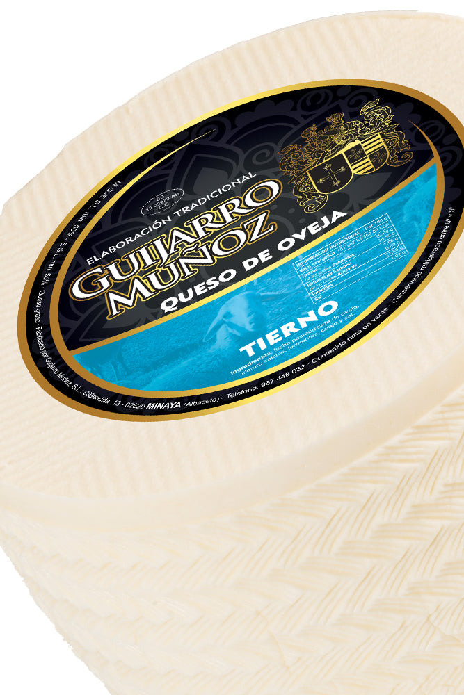 QUESO DE OVEJA TIERNO CON LECHE PASTEURIZADA