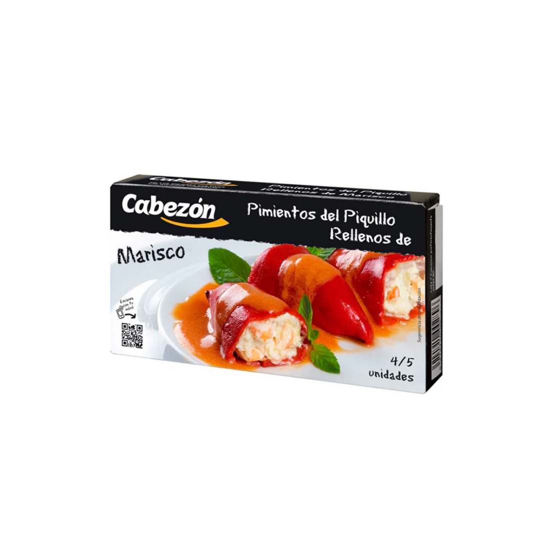 PIMIENTOS DEL PIQUILLO RELLENOS DE MARISCO - CABEZÓN