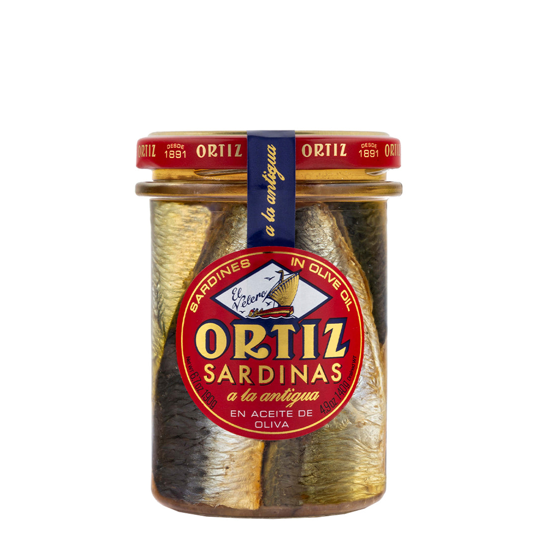 SARDINAS A LA ANTIGUA EN ACEITE DE OLIVA - ORTIZ