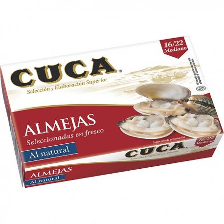 ALMEJAS JAPÓNICAS AL NATURAL 16/22 - CUCA