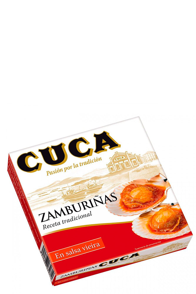 ZAMBURIÑAS EN SALSA DE VIEIRA - CUCA