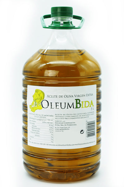 Garrafa PET 5 L, Aceite de Oliva Virgen Extra, Muñoz – Comprar Aceite de  Oliva Virgen Extra Garrafa 5 litros