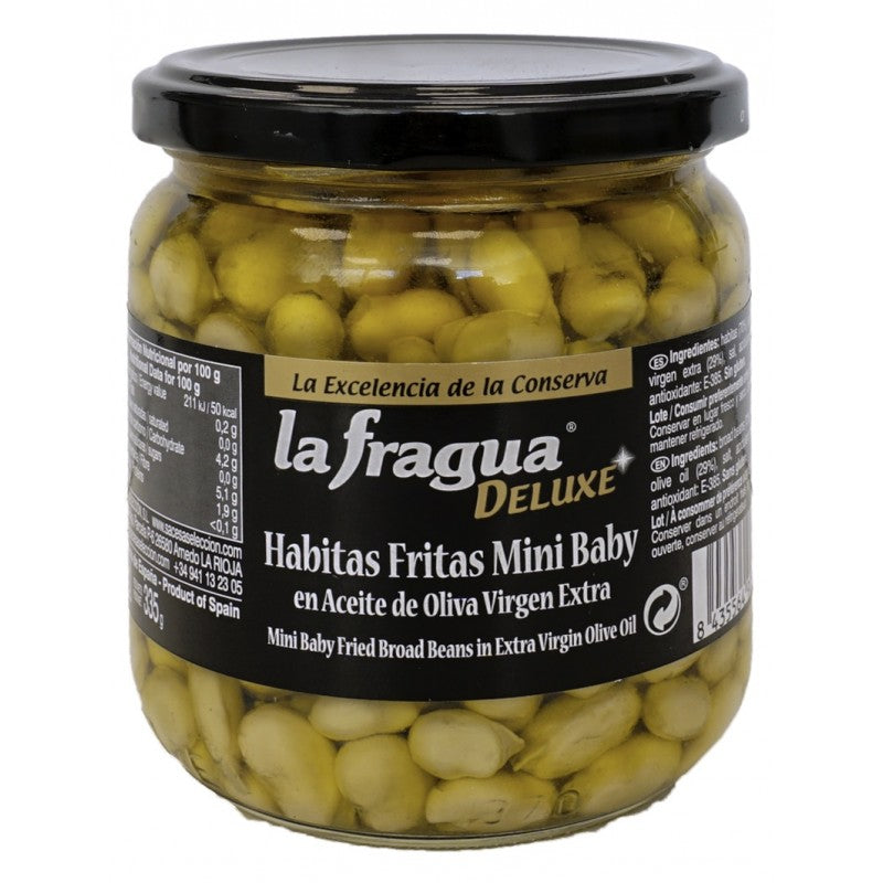 Habitas Fritas Mini Baby en Aceite de Oliva Virgen Extra