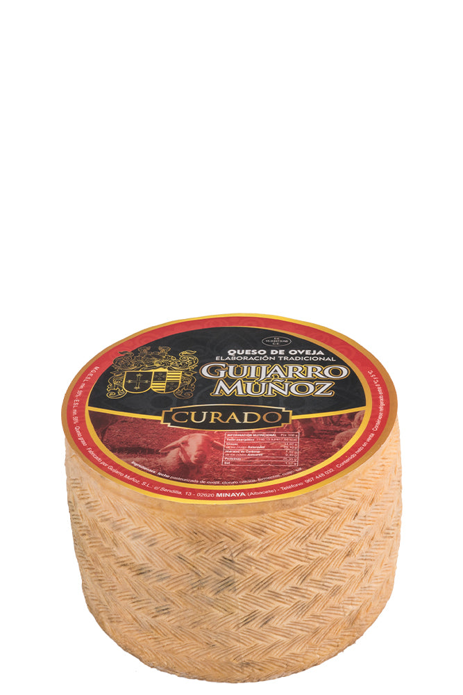 QUESO DE OVEJA CURADO CON LECHE PASTEURIZADA