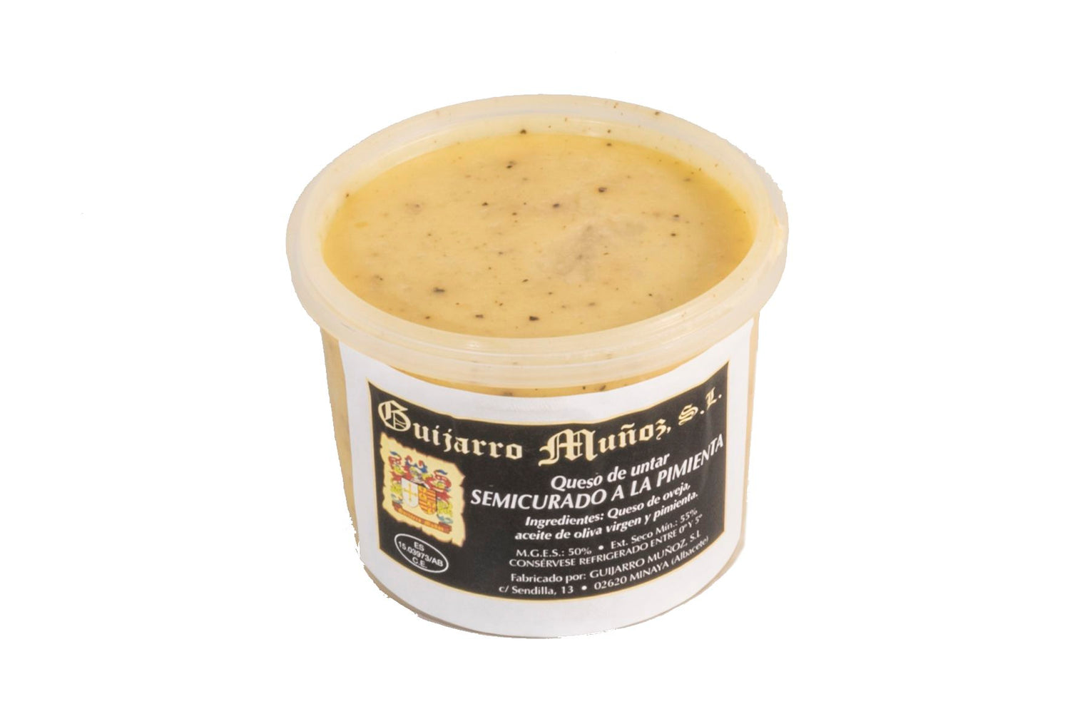 QUESO DE UNTAR SEMICURADO A LA PIMIENTA - GUIJARRO MUÑOZ