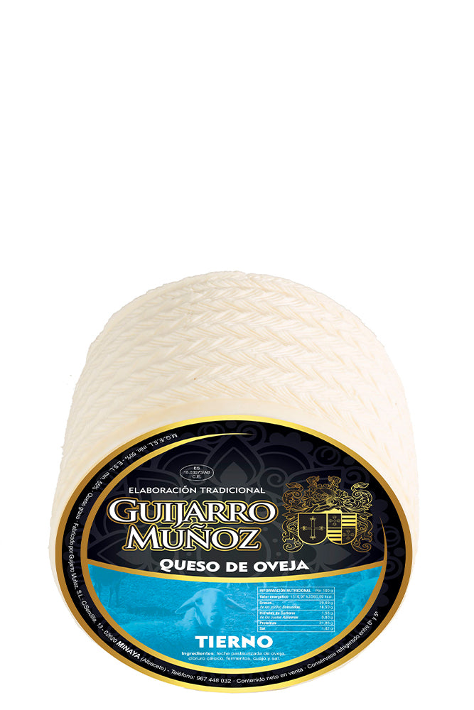 QUESO DE OVEJA TIERNO CON LECHE PASTEURIZADA